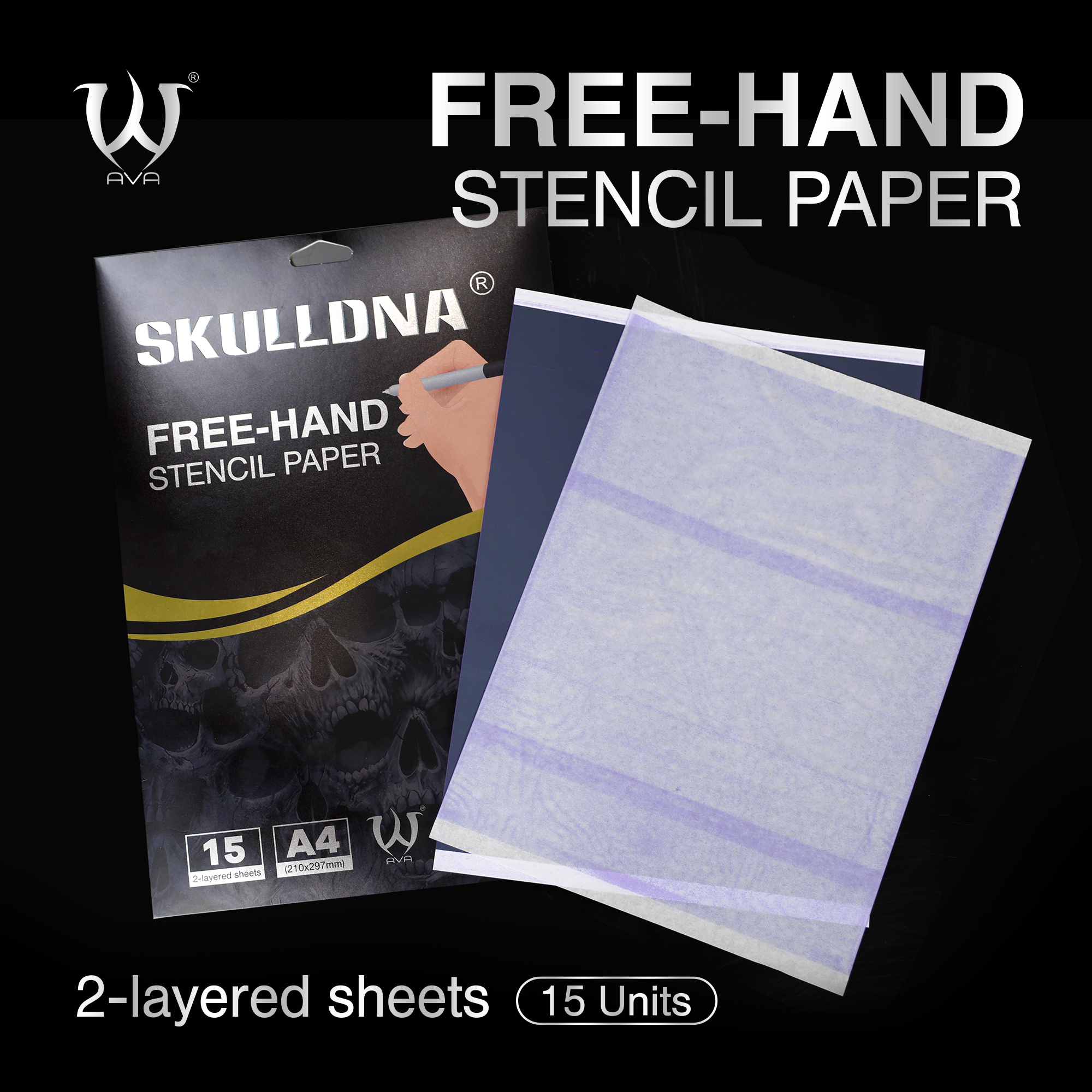 SKULLDNA Free-Hand Stencil Paper
